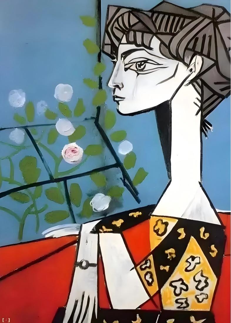 杰奎琳与花